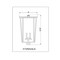 Z-Lite Seoul 4 Light Outdoor Post Mount Fixture, Black & Clear 571PHXXLS-BK - alternate 6